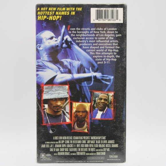 American Rap Stars VHS 2002 Snoop Dogg Run DMC Russell Simmons Jay-Z Ludacris - Picture 2 of 6